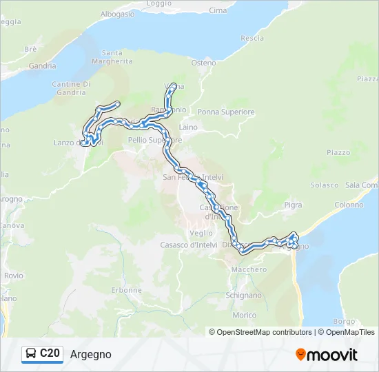 C20 Bus Line Map