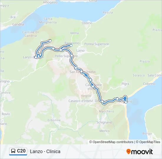 C20 Bus Line Map
