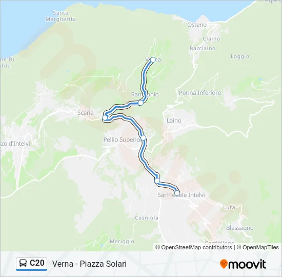 C20 Bus Line Map