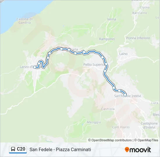 C20 Bus Line Map