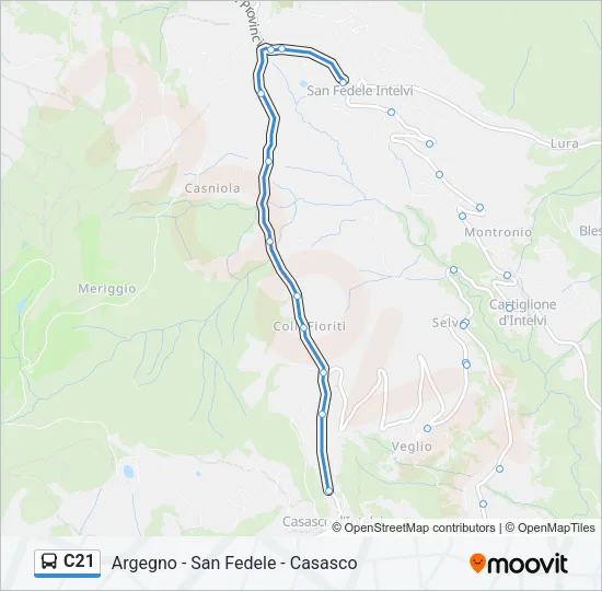 C21 Bus Line Map