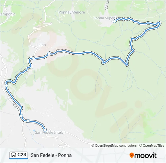 C23 Bus Line Map