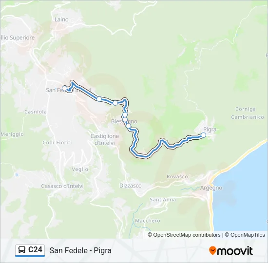 C24 Bus Line Map