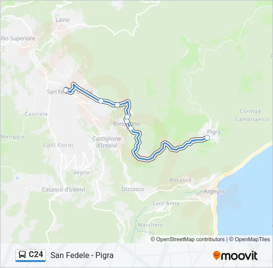 C24 Bus Line Map