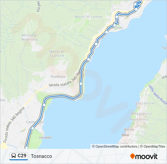 C29 Bus Line Map