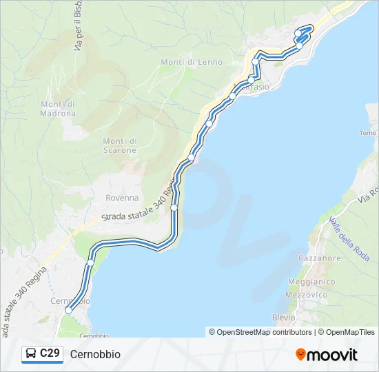 C29 Bus Line Map