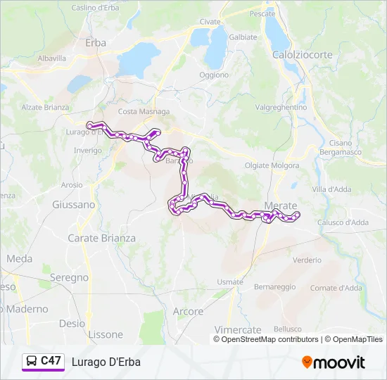 C47 Bus Line Map