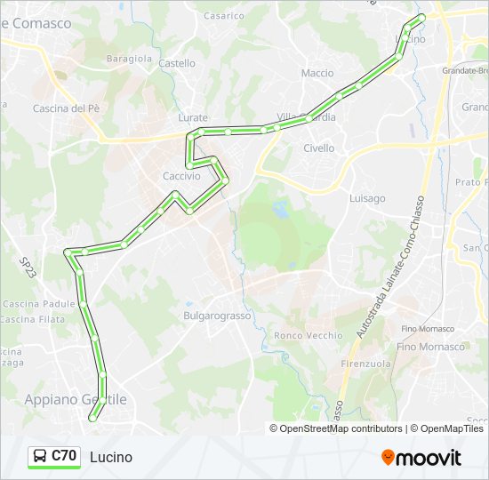 C70 Route Schedules Stops Maps Lucino Updated c70-route-schedules-stops-maps-lucino-updated