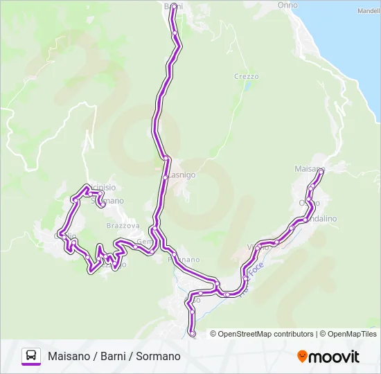 C35/C36/C37 Bus Line Map