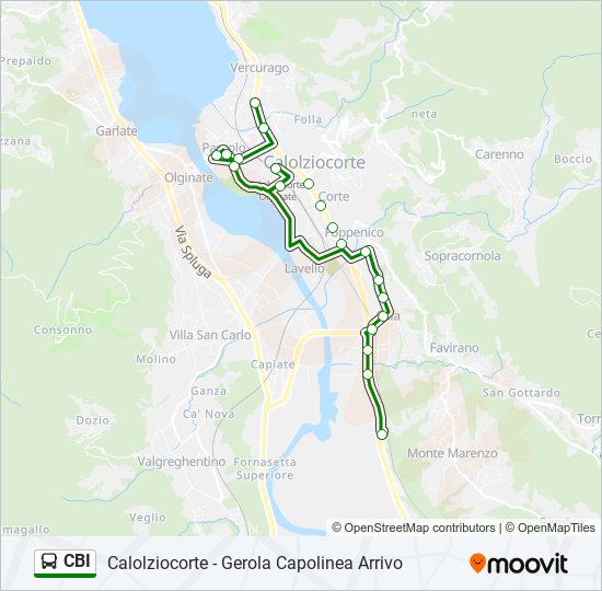 CBI bus Line Map