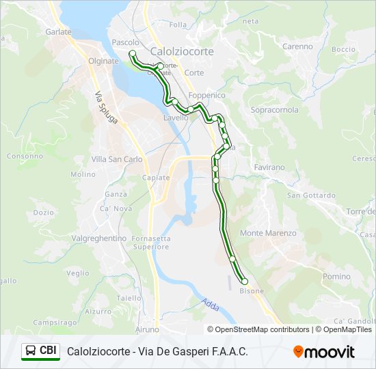 CBI bus Line Map