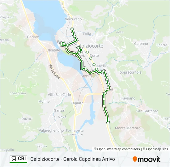CBI Bus Line Map