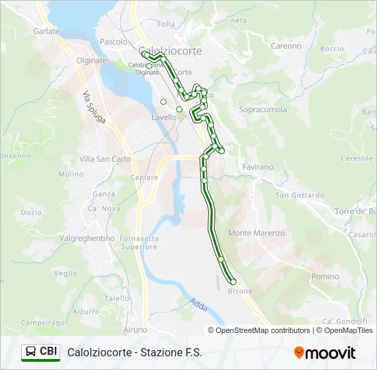 CBI Bus Line Map