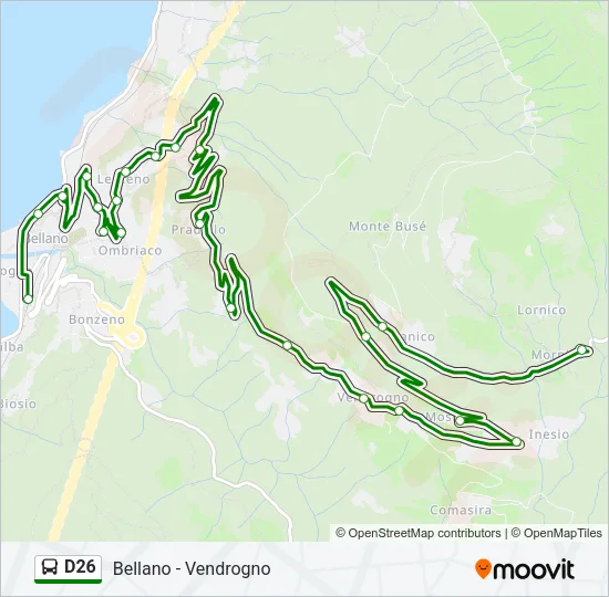 D26 Bus Line Map