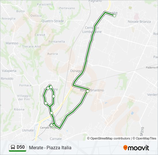 D50 bus Line Map