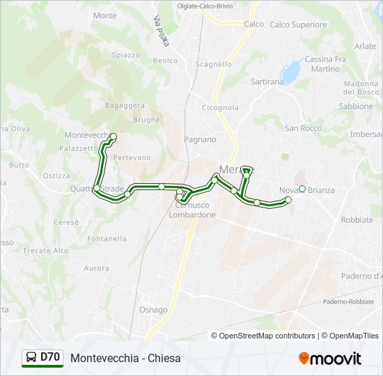 D70 bus Line Map