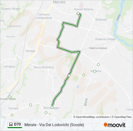 D70 bus Line Map