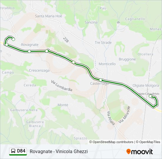 d84 Route: Schedules, Stops & Maps - Rovagnate - Vinicola Ghezzi (Updated)