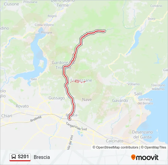 S201 Bus Line Map