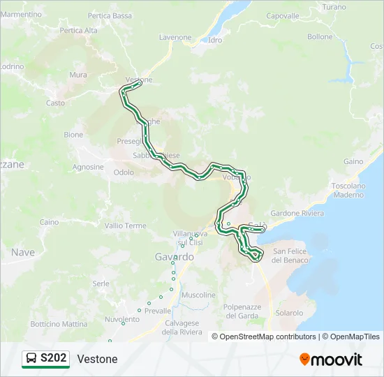S202 Bus Line Map