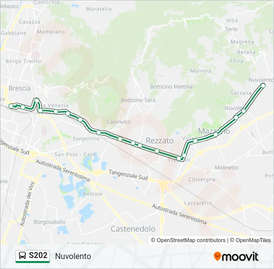 S202 Bus Line Map