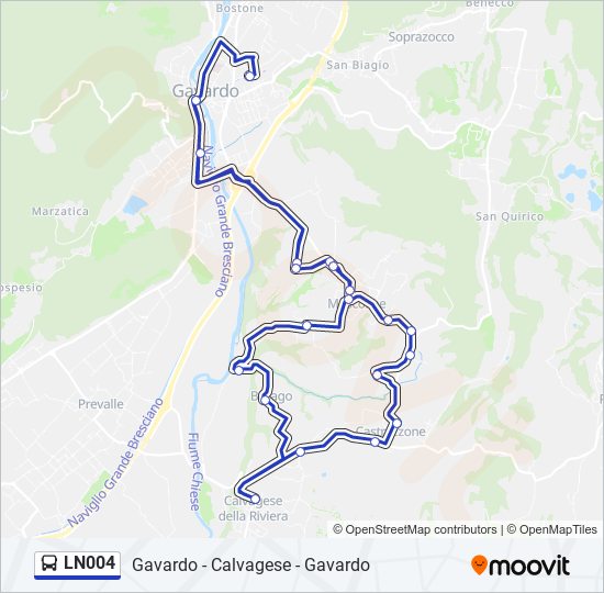 LN004 bus Line Map