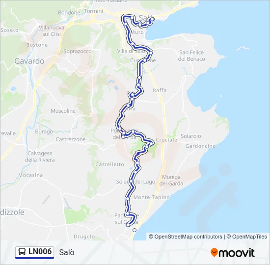 LN006 Bus Line Map