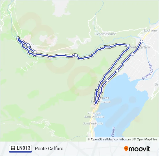 LN013 Bus Line Map