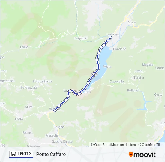 LN013 Bus Line Map