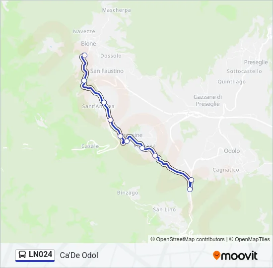 LN024 Bus Line Map
