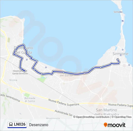 LN026 Bus Line Map