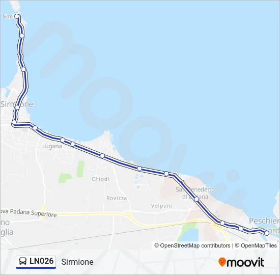 LN026 Bus Line Map