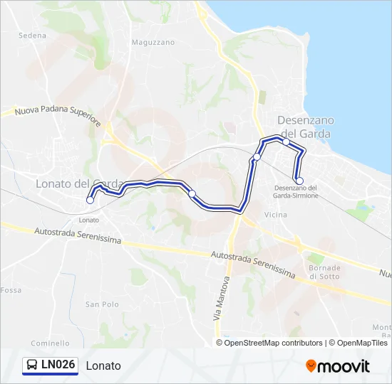 LN026 Bus Line Map