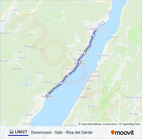 LN027 Bus Line Map