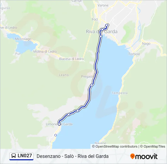 LN027 Bus Line Map