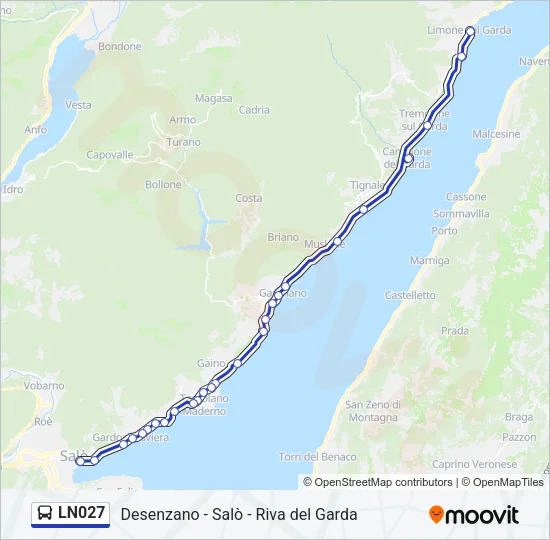 LN027 Bus Line Map