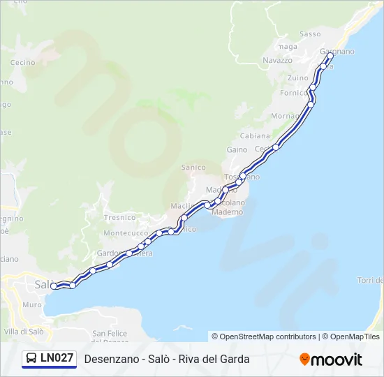 LN027 Bus Line Map