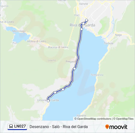 LN027 Bus Line Map