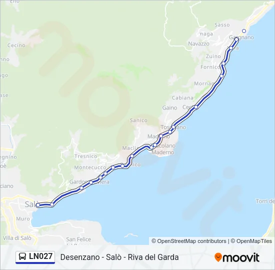 LN027 Bus Line Map