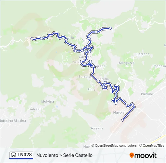 LN028 Bus Line Map