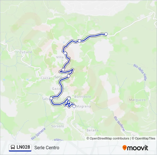 LN028 Bus Line Map