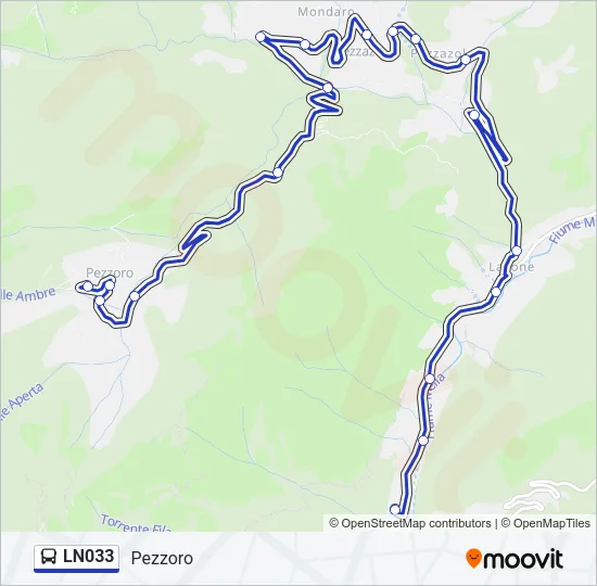 LN033 Bus Line Map