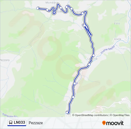 LN033 Bus Line Map