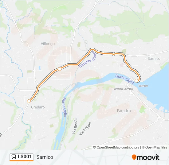 LS001 Bus Line Map