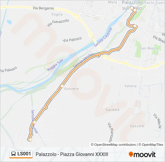 LS001 Bus Line Map