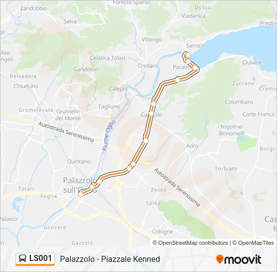 LS001 Bus Line Map