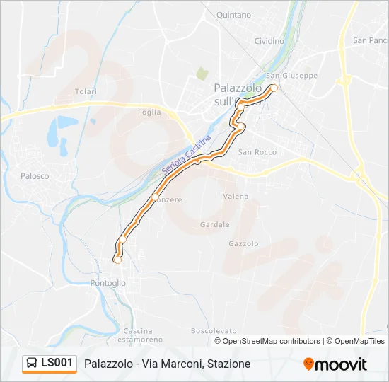 LS001 Bus Line Map
