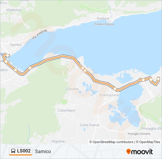 LS002 bus Line Map