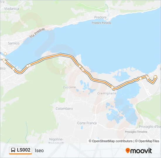 LS002 Bus Line Map