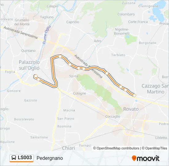 LS003 Bus Line Map